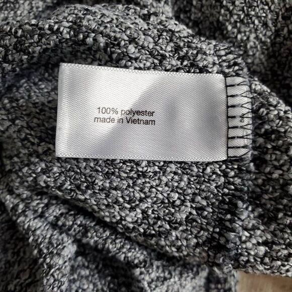 Lane Bryant Women’s Cowl Neck Sweater Size 14/16 Gray Marled Knit Pullover Long - Picture 6 of 7